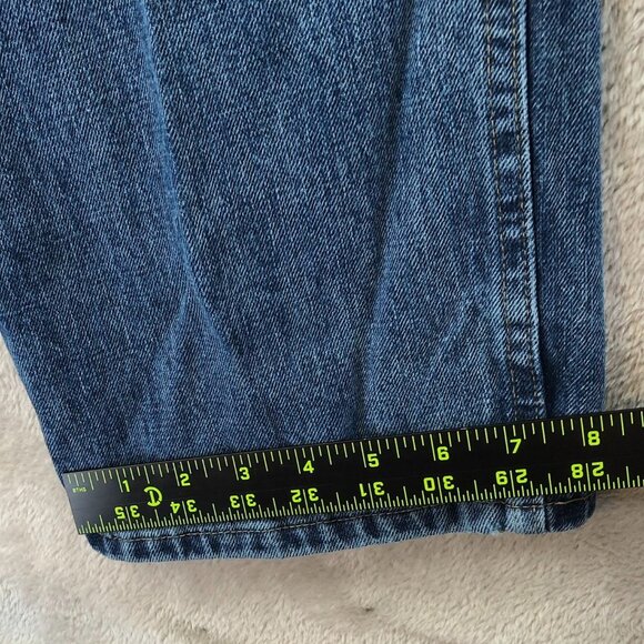 Wrangler Men Jeans Size 38x30 Blue Denim Classic Straight Leg Casual 100% Cotton - Picture 7 of 14